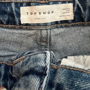 Topshop straight jeans